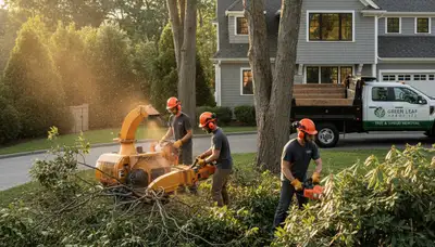 Professional shrub removal service in Atlanta, GA clearing overgrown bushes safely