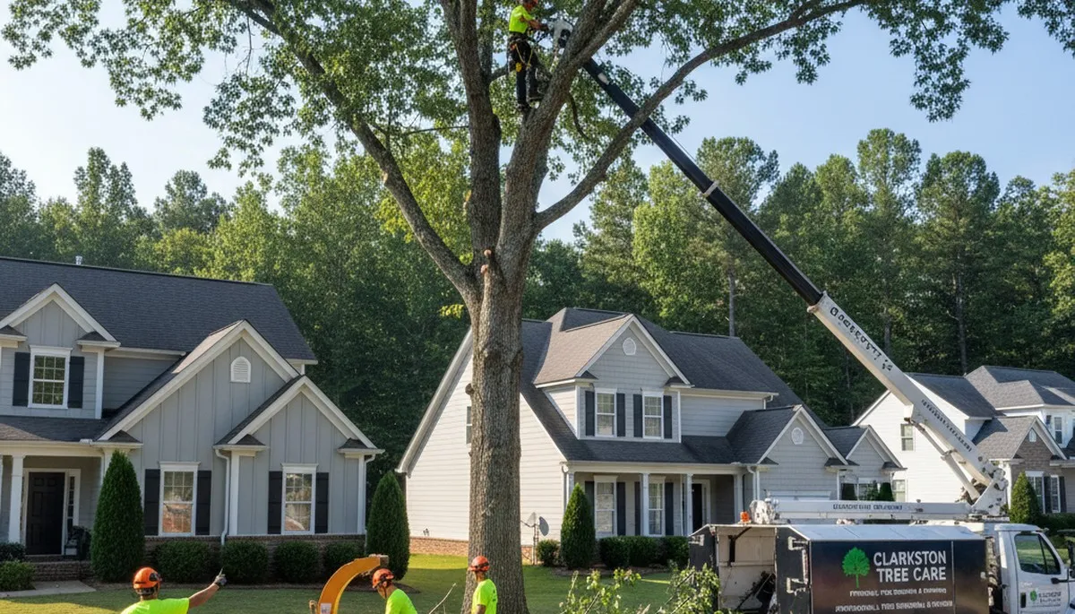 Professional tree removal service in Atlanta GA safely clearing trees for local property owners