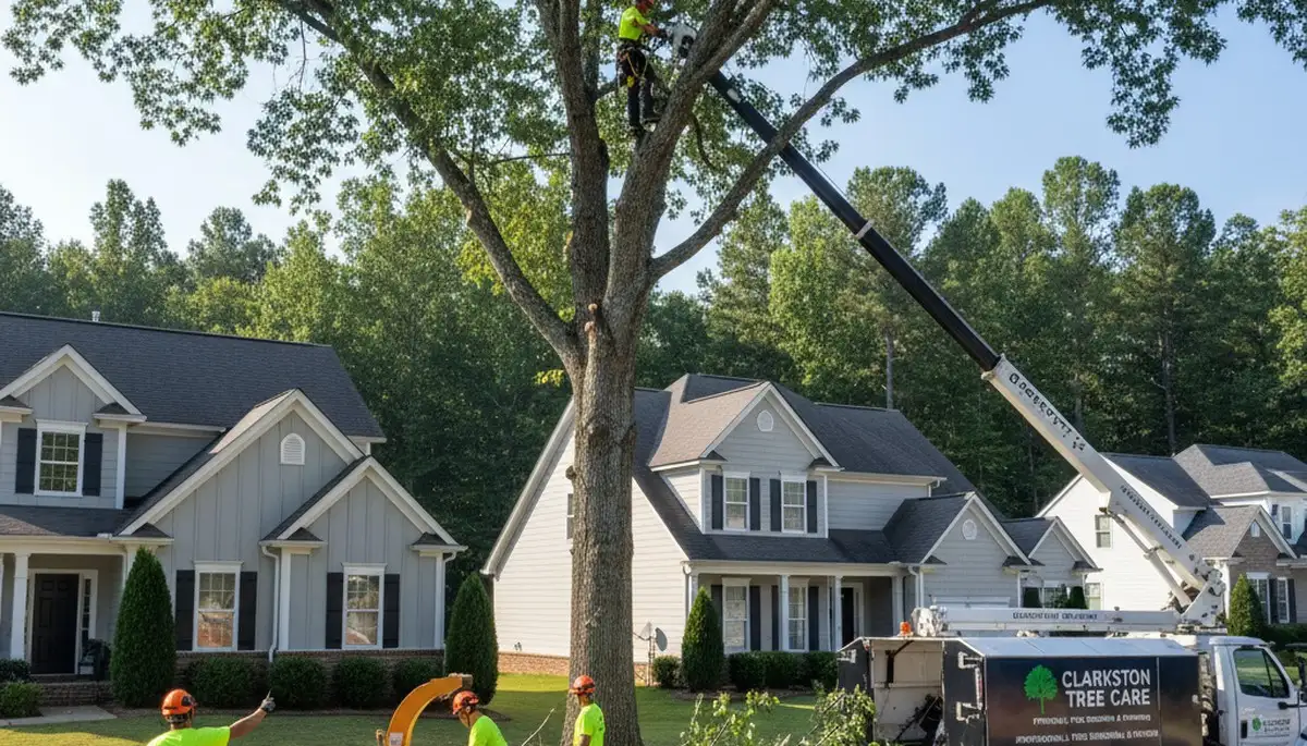 Professional tree removal service in Atlanta GA safely clearing trees for local property owners