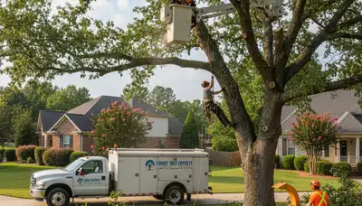 Professional tree removal service in Atlanta GA safely cutting and clearing trees
